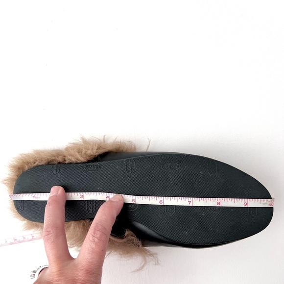 GUCCI | Princetown Horsebit Fur Black Leather Tiger Loafers Mules Flats EU 36.5 - Picture 9 of 10